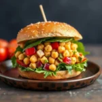 vegan chickpea salad sandwich
