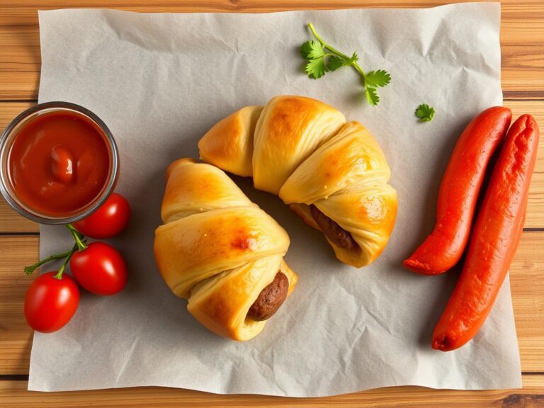 Sausage Crescent Rolls - Delicious and flaky pastry filled with savory sausage, perfect for breakfast or as a snack.